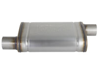Mach Force-Xp 409 Stainless Steel Muffler 2-1/2 Inch ID Offset/Offset x 9 Inch W x 4 Inch H x 14 Inch L - Oval Body aFe Power aFe Power