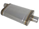 Mach Force-Xp 409 Stainless Steel Muffler 2-1/2 Inch ID Offset/Center x 9 Inch W x 4 Inch H x 14 Inch L - Oval Body aFe Power aFe Power