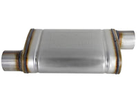 Mach Force-Xp 409 Stainless Steel Muffler 3 Inch ID Offset/Offset x 4 Inch H x 9 Inch W x 14 Inch L - Oval Body aFe Power aFe Power