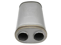Mach Force-Xp 409 Stainless Steel Muffler 2-1/2 Inch ID Offset/Dual x 18 Inch L x 8 Inch W x 5 Inch H - Oval Body aFe Power aFe Power
