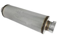 Saturn 4S 409 Stainless Steel Muffler 4 Inch ID Center/Center x 8 Inch Dia. x 30 Inch Oal - Round Body aFe Power aFe Power