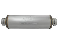 Saturn 4S 409 Stainless Steel Muffler 4 Inch ID Center/Center x 8 Inch Dia. x 30 Inch Oal - Round Body aFe Power aFe Power