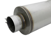 Saturn 4S 409 Stainless Steel Muffler 4 Inch ID Center/Center x 8 Inch Dia. x 30 Inch Oal - Round Body aFe Power aFe Power