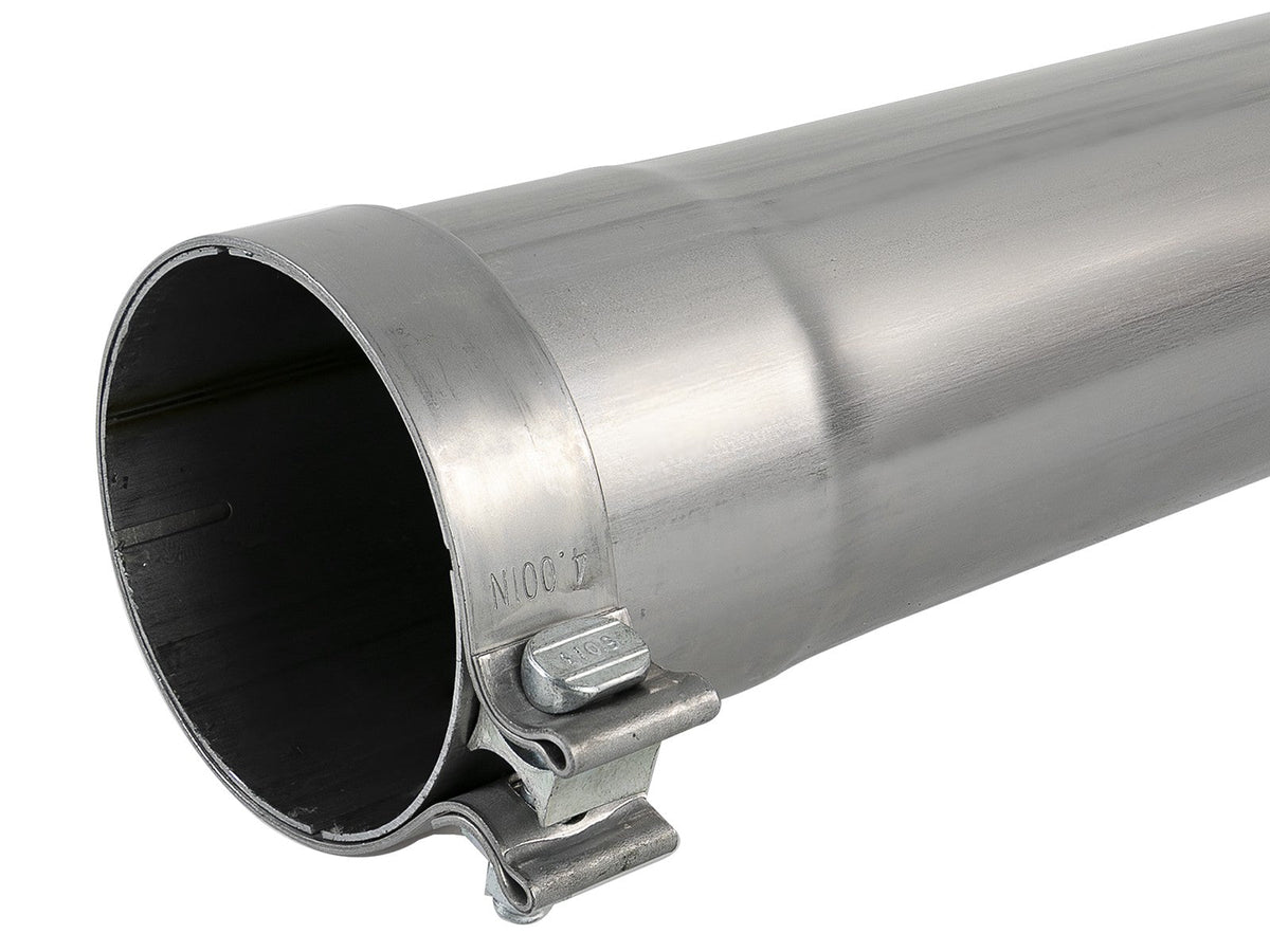 Saturn 4S Stainless Steel Muffler Delete Pipe 4 Inch ID Inlet/Outlet x 24 Inch Body x 30 Inch Overall Length aFe Power aFe Power