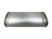 Mach Force-Xp 409 Stainless Steel Muffler 2-1/2 Inch Dual Inlet/Dual Outlet 5 Inch H x 8 Inch W x 18 Inch L - Oval Body aFe Power aFe Power