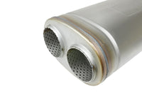 Mach Force-Xp 409 Stainless Steel Muffler 3 Inch Dual Inlet/Dual Outlet 5 Inch H x 8 Inch W x 18 Inch L aFe Power aFe Power