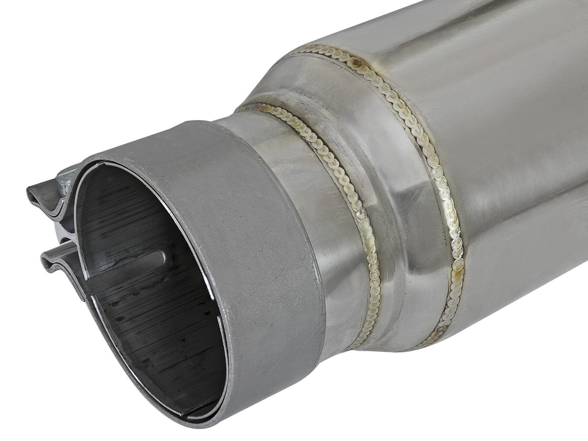 Mach Force-Xp 304 Stainless Steel Resonator 2-1/2 Inch Inlet/Outlet x 4 Inch Dia. x 15 Inch Body x 19 Inch Overall Length aFe Power aFe Power
