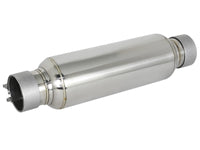 Mach Force-Xp 304 Stainless Steel Resonator 2-1/2 Inch Inlet/Outlet x 4 Inch Dia. x 12 Inch Body x 15 Inch Overall Length aFe Power aFe Power