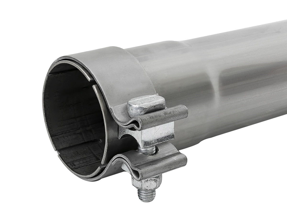 Mach Force-Xp 304 Stainless Steel Resonator Delete Pipe 3 Inch Inlet/Outlet x 3 Inch Dia. x 19 Inch Overall Length w/ Clamps aFe Power aFe Power