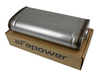 Mach Force-Xp 304 Stainless Steel Muffler 2-1/2 Inch ID Center/Offset x 9 Inch W x 4 Inch H x 18 Inch L - Oval Body aFe Power aFe Power