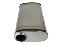 Mach Force-Xp 304 Stainless Steel Muffler 2-1/2 Inch ID Center/Offset x 9 Inch W x 4 Inch H x 18 Inch L - Oval Body aFe Power aFe Power
