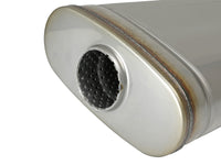 Mach Force-Xp 304 Stainless Steel Muffler 2-1/2 Inch ID Center/Offset x 9 Inch W x 4 Inch H x 18 Inch L - Oval Body aFe Power aFe Power