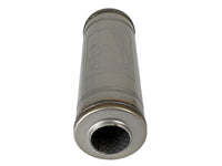 Mach Force-Xp 304 Stainless Steel Muffler 2-1/2 Inch ID Center/Center x 9 Inch Dia. x 14 Inch L - Round Body aFe Power aFe Power