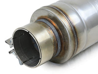 Mach Force-Xp 304 Stainless Steel Muffler 3 Inch ID Center/Center x 5 Inch Dia. x 19 Inch Overall Length - Round Body aFe Power aFe Power