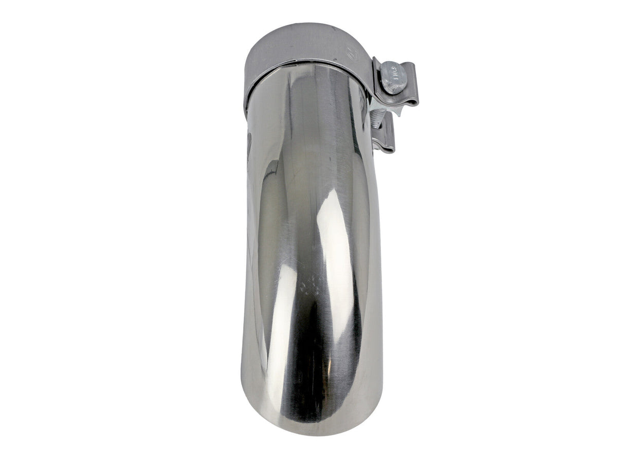 Mach Force-Xp 304 Stainless Steel Clamp-on Exhaust Tip Polished 2-1/2 Inch Inlet x 2-1/2 Inch Outlet X 9 Inch L aFe Power aFe Power