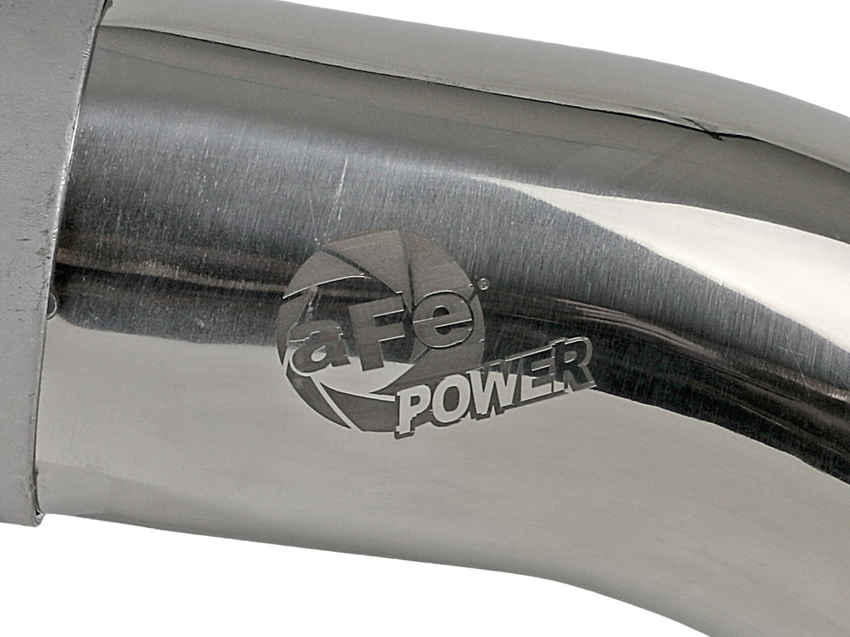 Mach Force-Xp 304 Stainless Steel Clamp-on Exhaust Tip Polished 2-1/2 Inch Inlet x 2-1/2 Inch Outlet X 9 Inch L aFe Power aFe Power