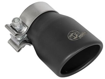 compare product Mach Force-Xp 409 Stainless Steel Clamp-on Exhaust Tip Black 2-1/2 Inch Inlet x 3-1/2 Inch Outlet x 6 Inch L aFe Power