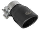 Mach Force-Xp 409 Stainless Steel Clamp-on Exhaust Tip Black 2-1/2 Inch Inlet x 3-1/2 Inch Outlet x 6 Inch L aFe Power aFe Power