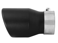 Mach Force-Xp 409 Stainless Steel Clamp-on Exhaust Tip Black 2-1/2 Inch Inlet x 3-1/2 Inch Outlet x 6 Inch L aFe Power aFe Power
