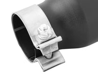 Mach Force-Xp 409 Stainless Steel Clamp-on Exhaust Tip Black 2-1/2 Inch Inlet x 3-1/2 Inch Outlet x 6 Inch L aFe Power aFe Power