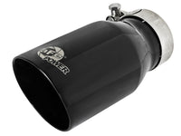 Mach Force-Xp 304 Stainless Steel Clamp-on Exhaust Tip Black 2-1/2 Inch Inlet x 3-1/2 Inch Outlet X 7 Inch L aFe Power aFe Power