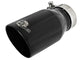 Mach Force-Xp 304 Stainless Steel Clamp-on Exhaust Tip Black 2-1/2 Inch Inlet x 3-1/2 Inch Outlet X 7 Inch L aFe Power aFe Power