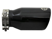 Mach Force-Xp 304 Stainless Steel Clamp-on Exhaust Tip Black 2-1/2 Inch Inlet x 3-1/2 Inch Outlet X 7 Inch L aFe Power aFe Power