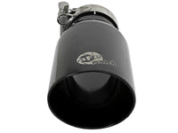 Mach Force-Xp 304 Stainless Steel Clamp-on Exhaust Tip Black 2-1/2 Inch Inlet x 3-1/2 Inch Outlet X 7 Inch L aFe Power aFe Power