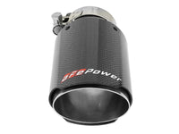 Mach Force-Xp 304 Stainless Steel Clamp-on Exhaust Tip Carbon Fiber 2-1/2 Inch Inlet x 3-1/2 Inch Outlet X 7 Inch L aFe Power aFe Power