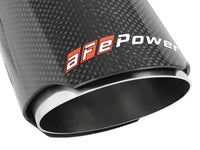 Mach Force-Xp 304 Stainless Steel Clamp-on Exhaust Tip Carbon Fiber 2-1/2 Inch Inlet x 3-1/2 Inch Outlet X 7 Inch L aFe Power aFe Power