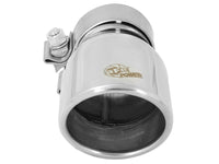 Mach Force-Xp 304 Stainless Steel Clamp-on Exhaust Tip Polished 2-1/2 Inch Inlet x 3-1/2 Inch Outlet x 6 Inch L aFe Power aFe Power