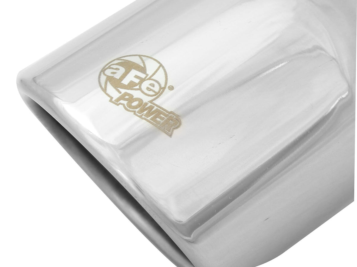 Mach Force-Xp 304 Stainless Steel Clamp-on Exhaust Tip Polished 2-1/2 Inch Inlet x 3-1/2 Inch Outlet x 6 Inch L aFe Power aFe Power