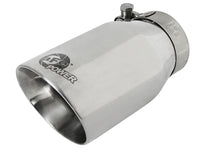 Mach Force-Xp 304 Stainless Steel Clamp-on Exhaust Tip Polished 2-1/2 Inch Inlet x 3-1/2 Inch Outlet X 7 Inch L aFe Power aFe Power