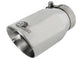 Mach Force-Xp 304 Stainless Steel Clamp-on Exhaust Tip Polished 2-1/2 Inch Inlet x 3-1/2 Inch Outlet X 7 Inch L aFe Power aFe Power