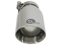 Mach Force-Xp 304 Stainless Steel Clamp-on Exhaust Tip Polished 2-1/2 Inch Inlet x 3-1/2 Inch Outlet X 7 Inch L aFe Power aFe Power