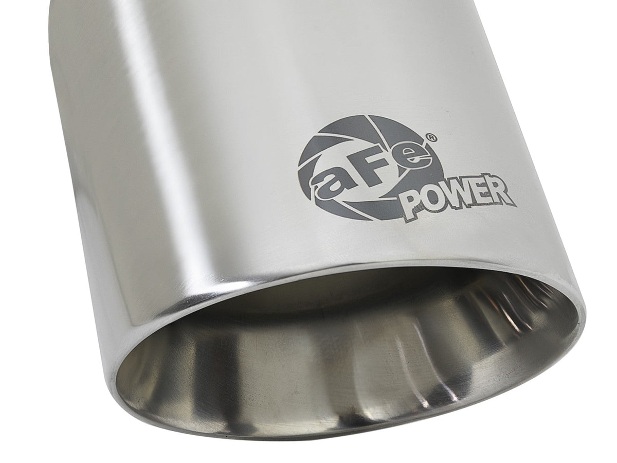 Mach Force-Xp 304 Stainless Steel Clamp-on Exhaust Tip Polished 2-1/2 Inch Inlet x 3-1/2 Inch Outlet X 7 Inch L aFe Power aFe Power