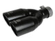 Takeda 304 Stainless Steel Clamp-on Exhaust Tip Black 2-1/2 Inch Inlet x 3-1/2 Inch Outlet X 12 Inch L aFe Power aFe Power