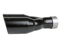 Mach Force-Xp 409 Stainless Steel Clamp-on Exhaust Tip Black 2-1/2 Inch Inlet x 3-1/2 Inch Outlet X 12 Inch L aFe Power aFe Power