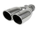 Mach Force-Xp 304 Stainless Steel Clamp-on Exhaust Tip Polished 2-1/2 Inch Inlet x 3-1/2 Inch Outlet X 12 Inch L aFe Power aFe Power