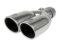 Takeda 304 Stainless Steel Clamp-on Exhaust Tip Polished 2-1/2 Inch Inlet x 3-1/2 Inch Outlet X 12 Inch L aFe Power aFe Power