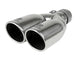Takeda 304 Stainless Steel Clamp-on Exhaust Tip Polished 2-1/2 Inch Inlet x 3-1/2 Inch Outlet X 12 Inch L aFe Power aFe Power