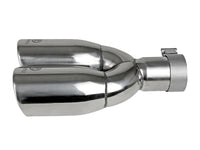 Takeda 304 Stainless Steel Clamp-on Exhaust Tip Polished 2-1/2 Inch Inlet x 3-1/2 Inch Outlet X 12 Inch L aFe Power aFe Power