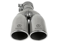 Takeda 304 Stainless Steel Clamp-on Exhaust Tip Polished 2-1/2 Inch Inlet x 3-1/2 Inch Outlet X 12 Inch L aFe Power aFe Power