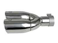 Mach Force-Xp 304 Stainless Steel Clamp-on Exhaust Tip Polished 2-1/2 Inch Inlet x 3-1/2 Inch Outlet X 12 Inch L aFe Power aFe Power