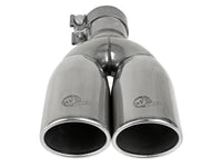 Mach Force-Xp 304 Stainless Steel Clamp-on Exhaust Tip Polished 2-1/2 Inch Inlet x 3-1/2 Inch Outlet X 12 Inch L aFe Power aFe Power