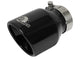 Mach Force-Xp 409 Stainless Steel Clamp-on Exhaust Tip Black 2-1/2 Inch Inlet x 4 Inch Outlet x 6 Inch L aFe Power aFe Power