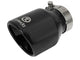 Takeda 304 Stainless Steel Clamp-on Exhaust Tip Black 2-1/2 Inch Inlet x 4 Inch Outlet x 6 Inch L aFe Power aFe Power