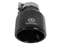 Takeda 304 Stainless Steel Clamp-on Exhaust Tip Black 2-1/2 Inch Inlet x 4 Inch Outlet x 6 Inch L aFe Power aFe Power