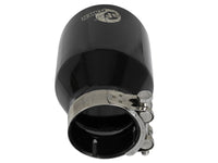Mach Force-Xp 409 Stainless Steel Clamp-on Exhaust Tip Black 2-1/2 Inch Inlet x 4 Inch Outlet x 6 Inch L aFe Power aFe Power