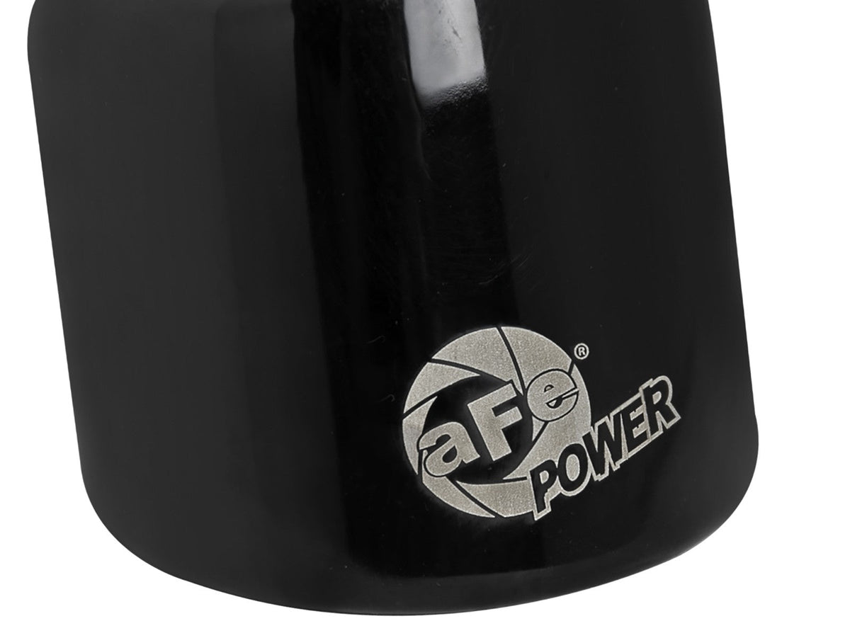 Mach Force-Xp 409 Stainless Steel Clamp-on Exhaust Tip Black 2-1/2 Inch Inlet x 4 Inch Outlet x 6 Inch L aFe Power aFe Power